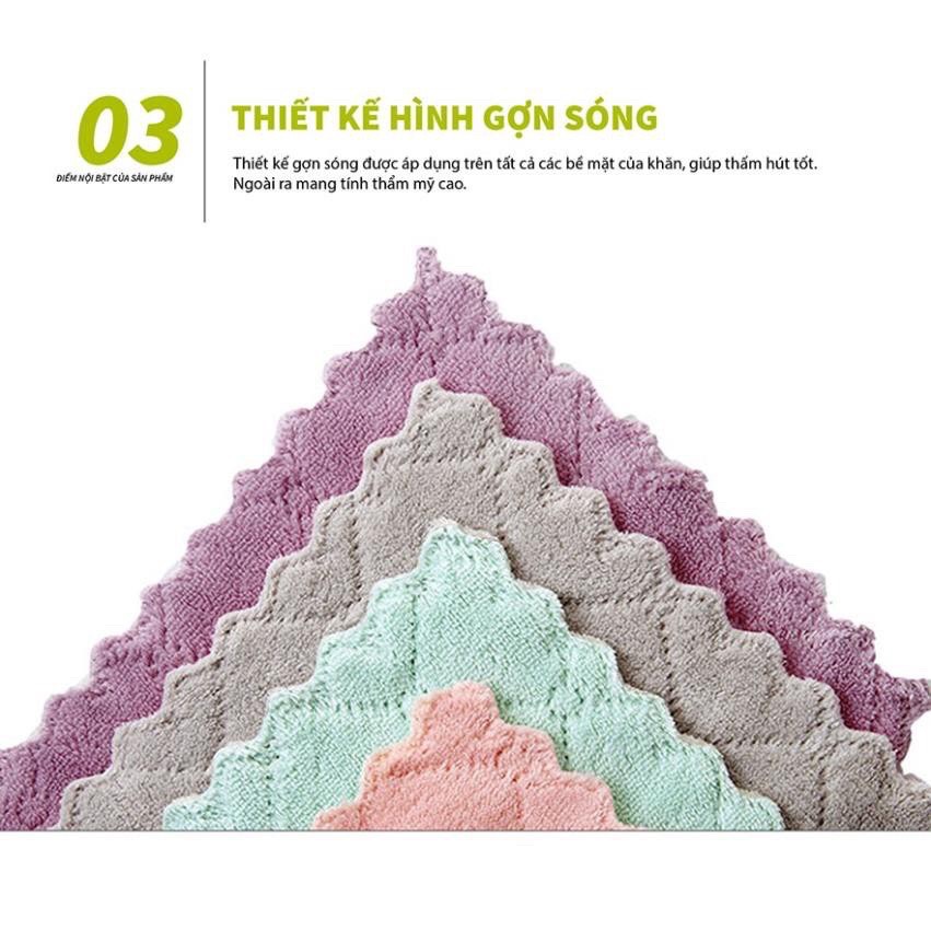 Khăn lau bếp đa năng 2 mặt siêu thấm hút cực tốt 27x16cm | BigBuy360 - bigbuy360.vn