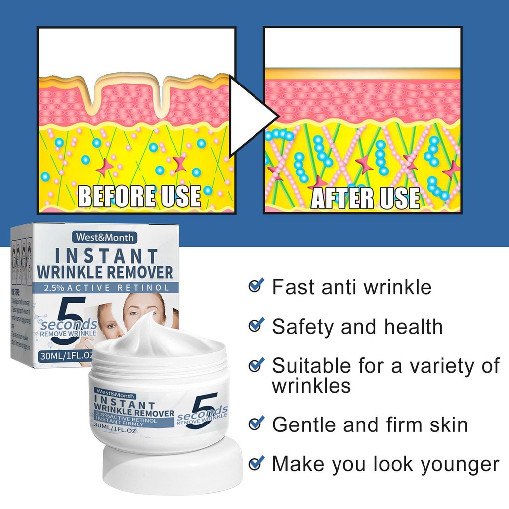 Kem Dưỡng Da Chống Lão Hóa 30g Retinol K2L5 Làm Săn Chắc Da Chống Nếp Nhăn Tức Thì