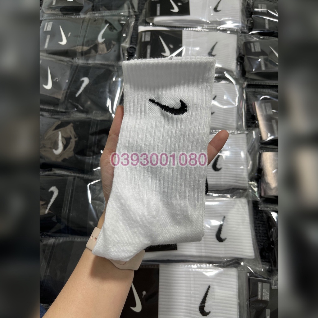Tất dệt kim Unisex thẻ thao cổ cao 22-25cm