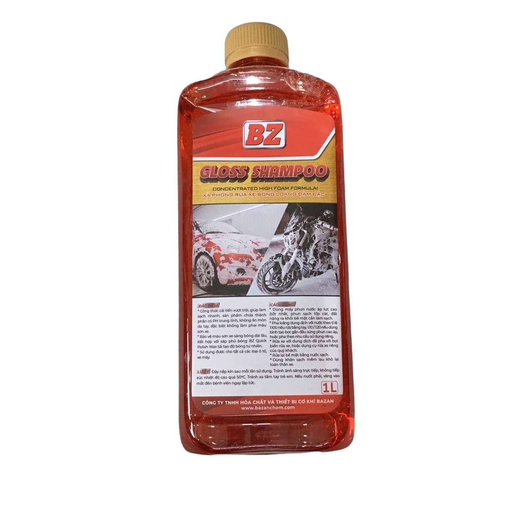 DUNG DỊCH RỬA XE BỌT TUYẾT BZ 1L