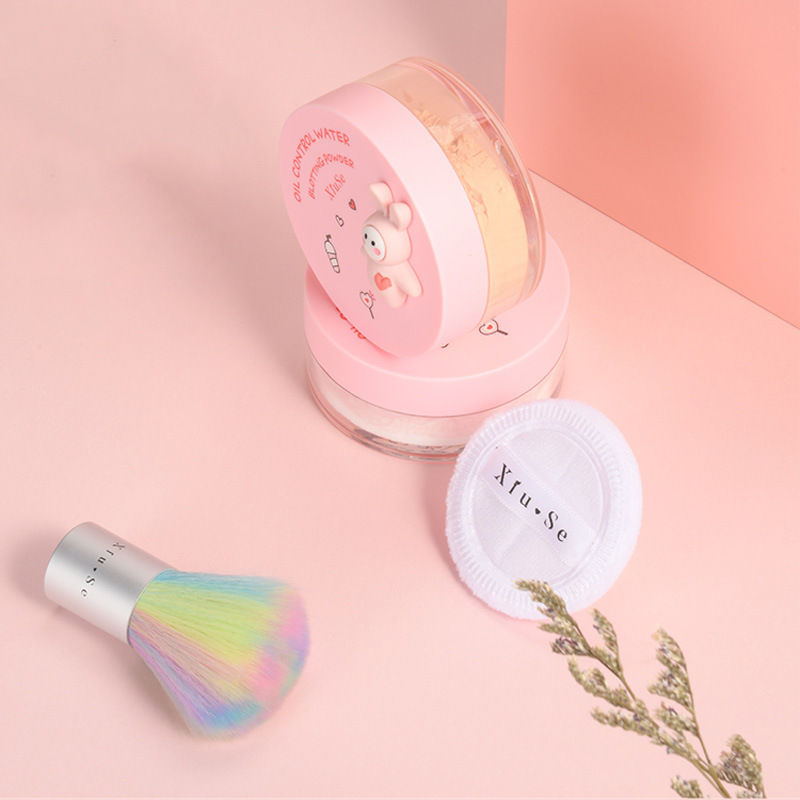 (Hàng Mới Về) Set Phấn Phủ Kèm Cọ Trang Điểm 2 Trong 1 Kiềm Dầu Dưỡng Ẩm Chống Thấm Nước Làm Sáng Da | BigBuy360 - bigbuy360.vn