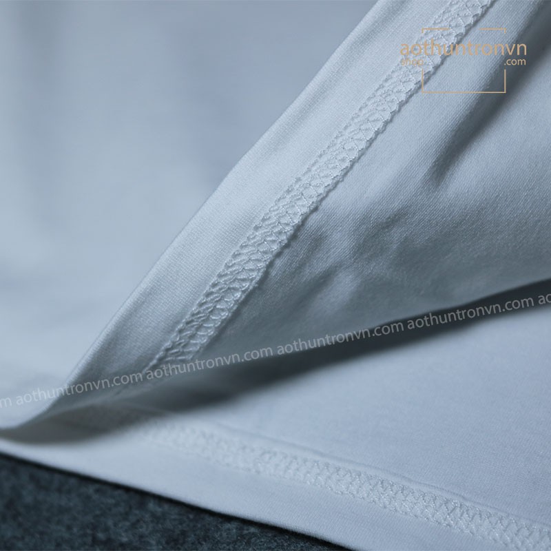 Áo thun trơn cotton 4 chiều mặc mát ngắn tay cổ tròn RIN STORE màu trắng phom basic suông rộng