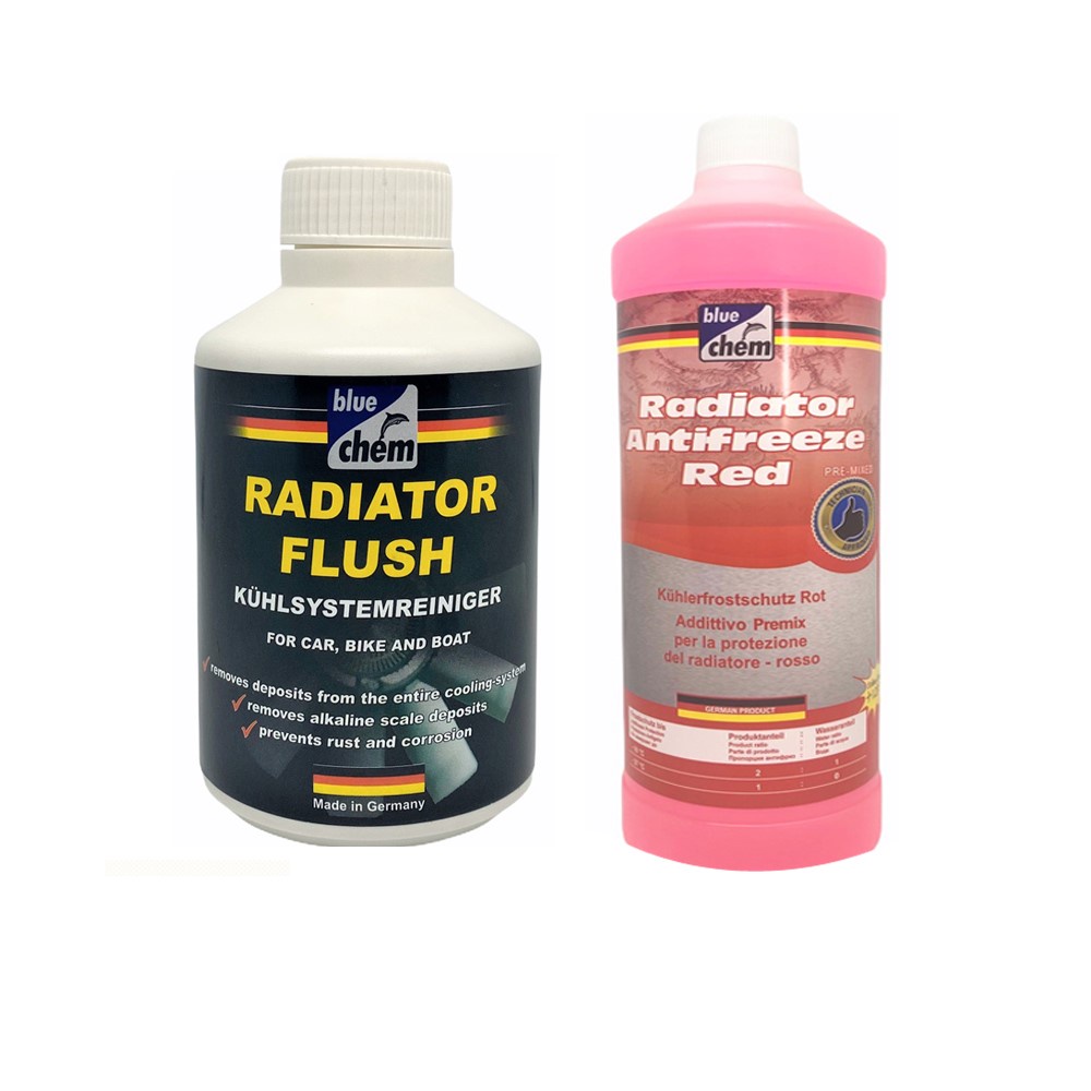 Dung dịch súc rửa két nước làm mát cho ô tô Bluechem Radiator Flush 300ml