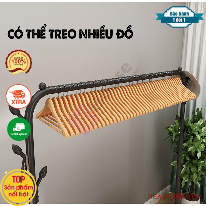 Giá kệ treo quần áo thông minh có chỗ để giày tiện lợi, chất liệu bằng thép carbon siêu cứng