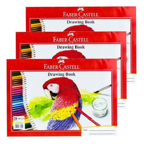 GIẤY VẼ MÀU NƯỚC A4 FABER-CASTELL 200 GSM (20 TỜ, 21x29.7 CM)