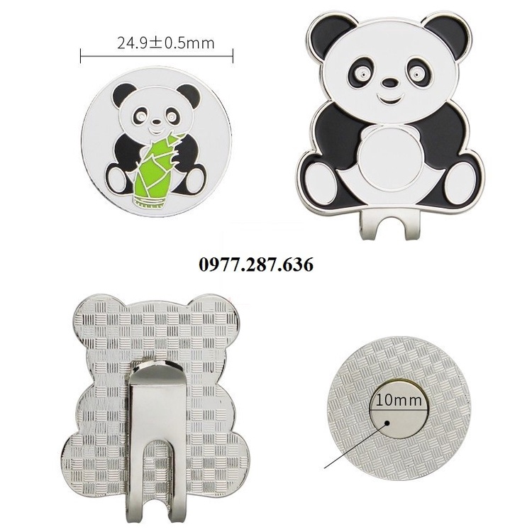 Mác bóng golf đánh dấu vị trí bóng clip marker nam châm loại đẹp MB017