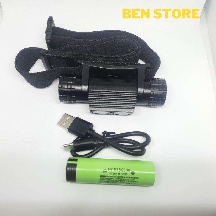 Đèn pin siêu sáng đeo đầu mini type C H02B
