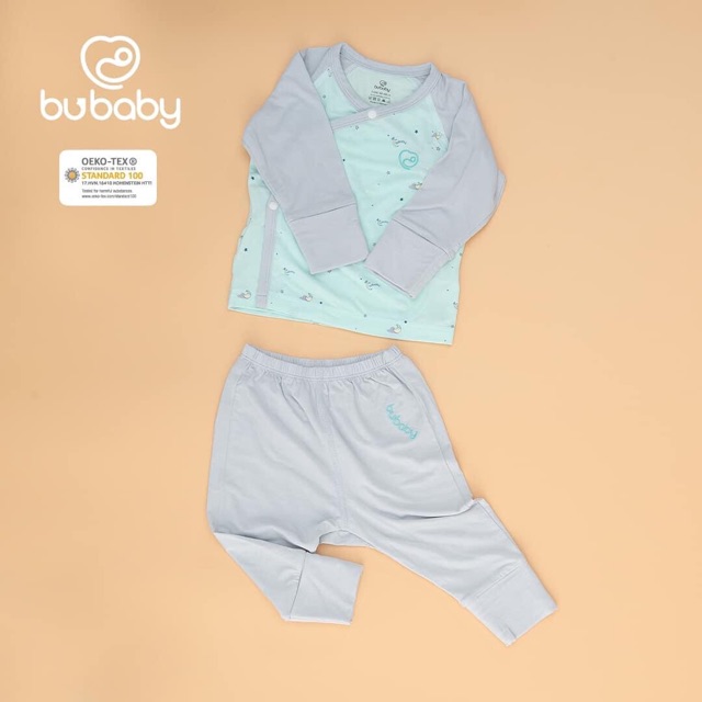 Bu sơ sinh newborn bamboo Bộ lcài chéo bộ cài thẳng Body Bu hoạ tiết trăng sao thu đông 2020 mẫu mới