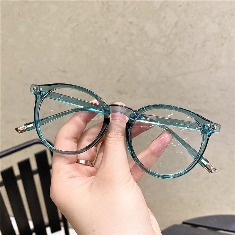 Mắt kính gọng tròn chống ánh sáng xanh thời trang Hàn Quốc trẻ trung