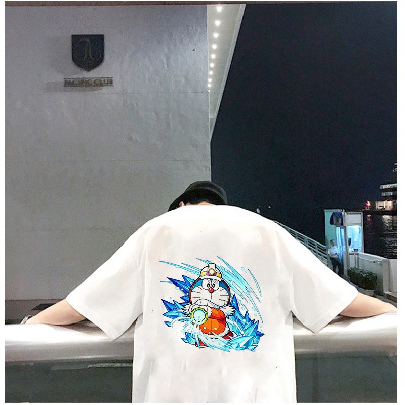 Áo thun unisex độc lạ mèo máy dễ thương form rộng vải dày mịn 2019T1808