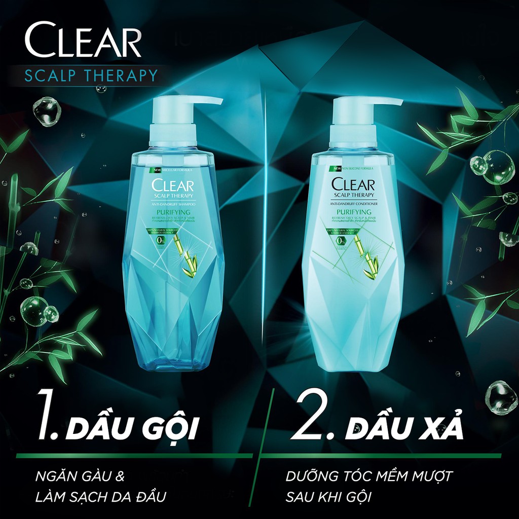 Image result for bộ dầu gội và dầu xả Clear Scalp Therapy