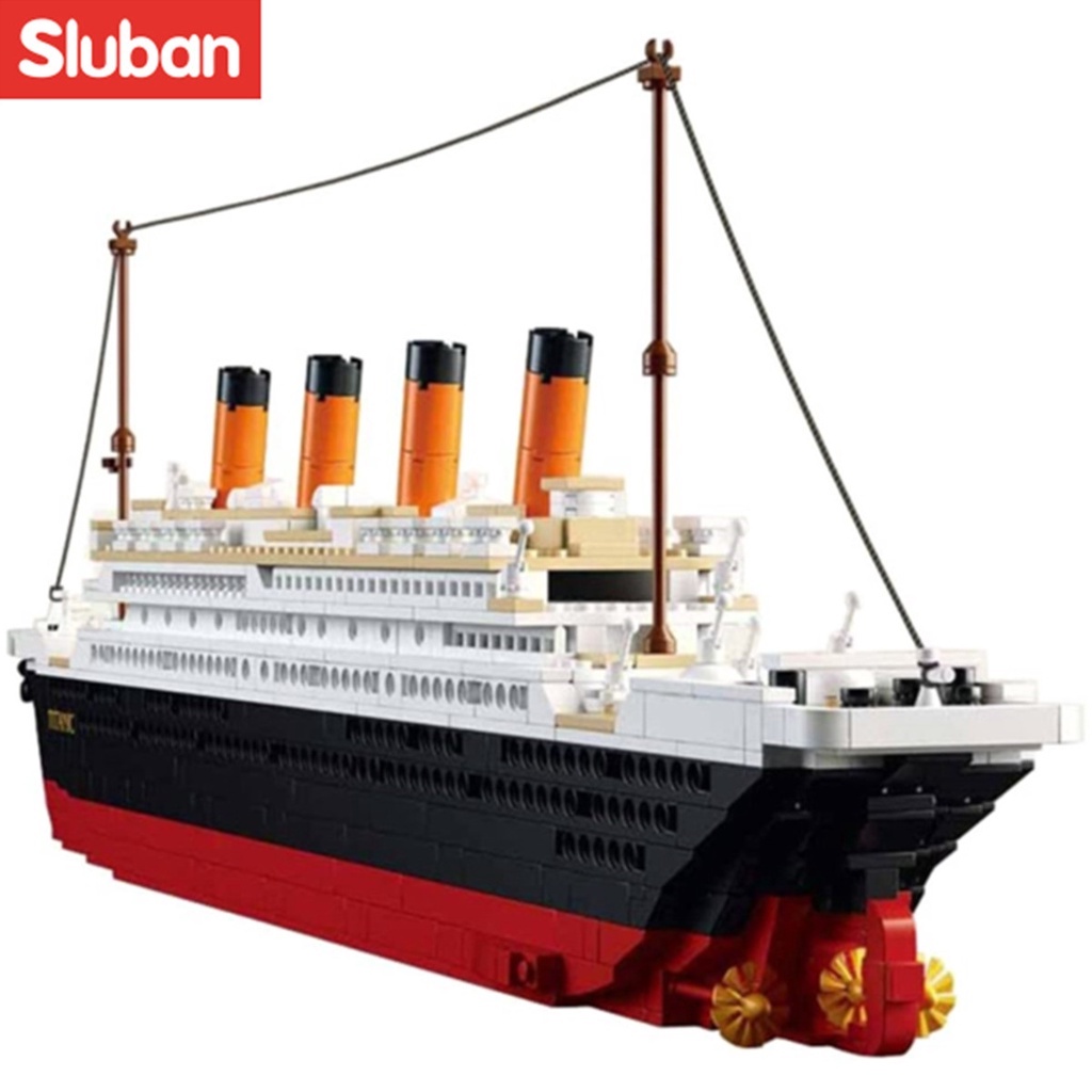 SLUBAN Set 1012 Mô Hình Tàu Titanic Đồ Chơi B0577 Cho Bé