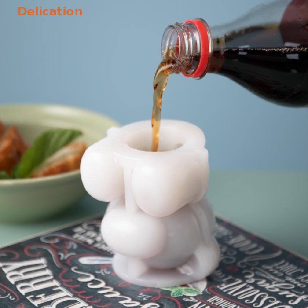 Khuôn Silicone Làm Kem / Sô Cô La Hình Gấu / Bông Hoa