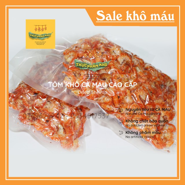 [MÃ SALE 50%] [Freeship 99K] 500GR Tôm khô Cà Mau loại 1 ĐẶC BIỆT siêu ngon