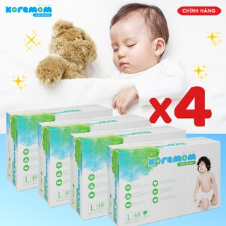 [ COMBO 4 BỊCH ] Bỉm Quần KOREMOM - Tã Quần Cao Cấp Hàn Quốc Mềm Nhẹ Khô Thoáng - M52/L48/XL44/XXL40