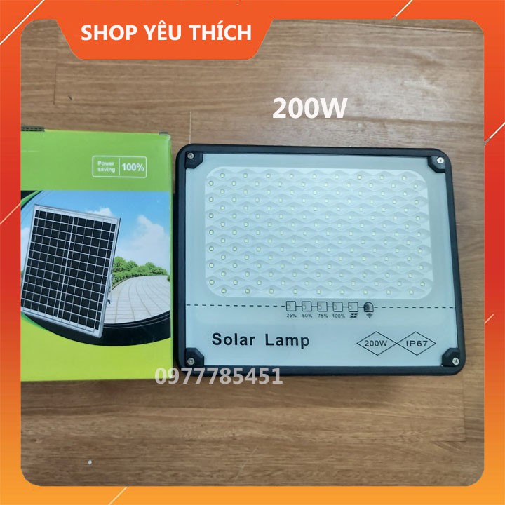 Đèn Năng Lượng Mặt Trời 500W, 300W, 200W, 100W Chống Chói, Chống Lóa