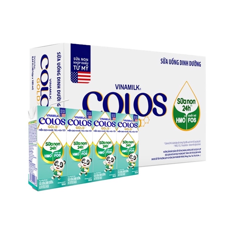 Thùng 48 hộp Sữa bột pha sẵn Vinamilk COLOS GOLD 180ml