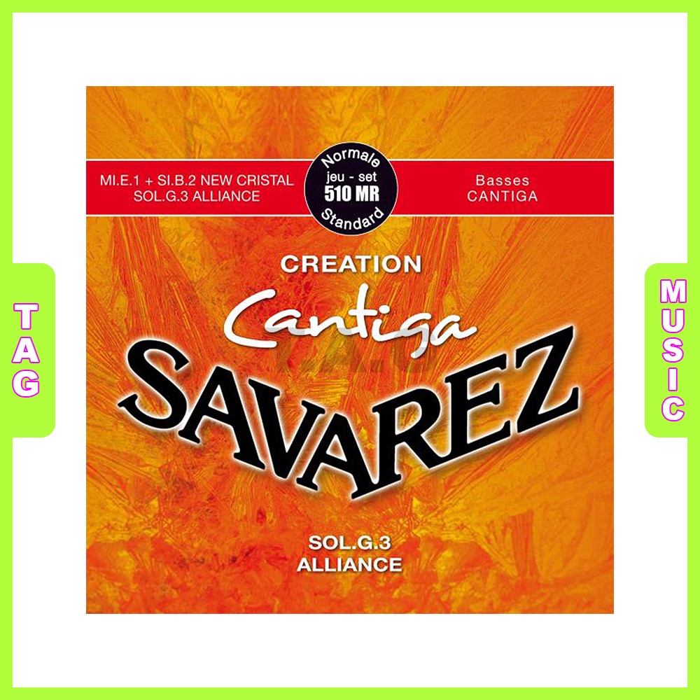 Dây nylon đàn Guitar Classic SAVAREZ 510MR/ CREATION CANTIGA/ NORMAL TENSION chính hãng France (EU)