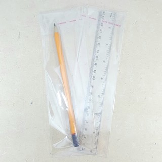 100g (~120cái) Túi Opp dán mép 6x20cm (+4) - Túi nilon băng keo dán miệng