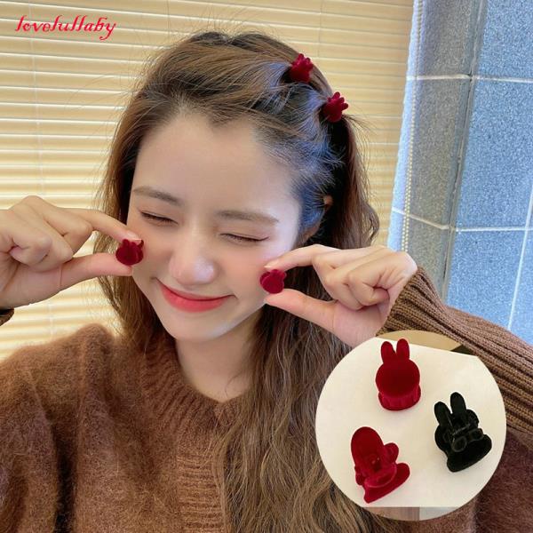 Kẹp tóc thiết kế trái tim/ thỏ nhiều màu sắc tùy chọn đáng yêu dành cho nữ