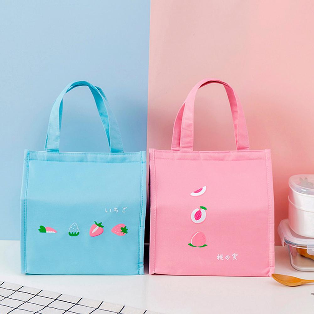 Túi Đựng Hộp Cơm Trưa Giữ Nhiệt Vải Oxford Màng Nhôm