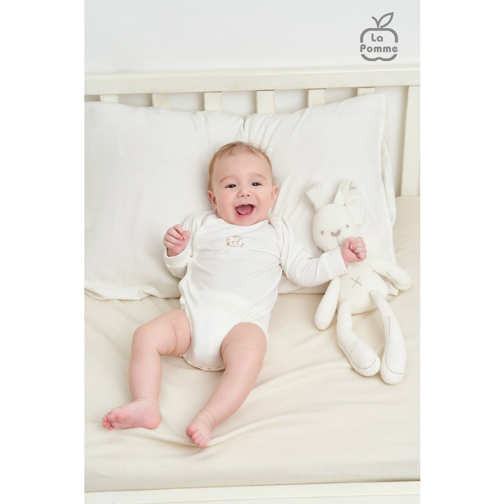 Bộ dài tay sơ sinh Puppy La pomme mềm mịn an toàn da bé