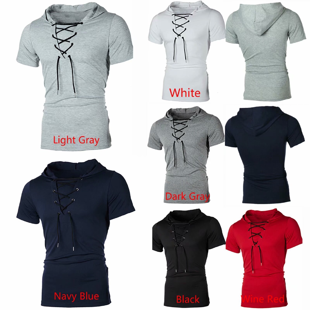 Áo hoodie tay ngắn mùa hè cho nam