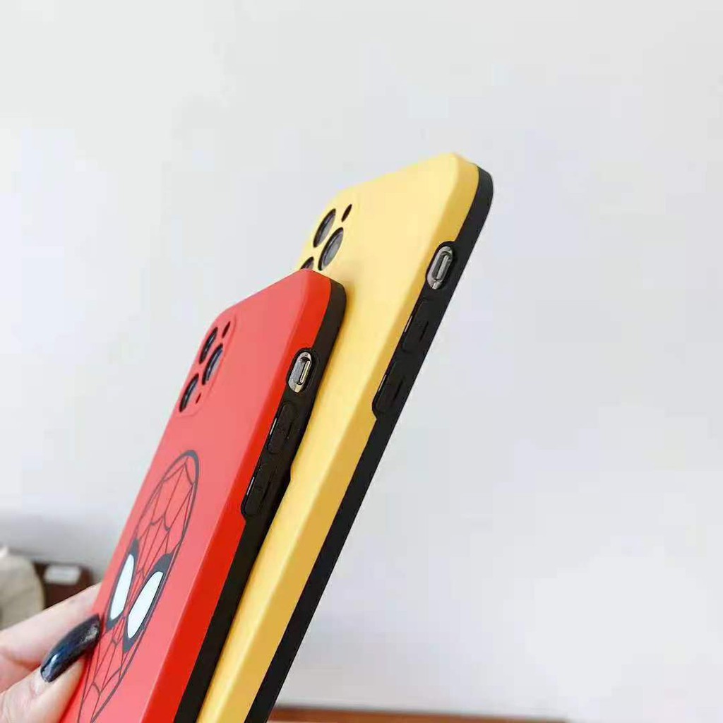 Ốp điện thoại mềm in hình Marvel Iron Man Spider Man dành cho iPhone 12 / 11 Pro Max 7 8 Plus X XS XR XS Max