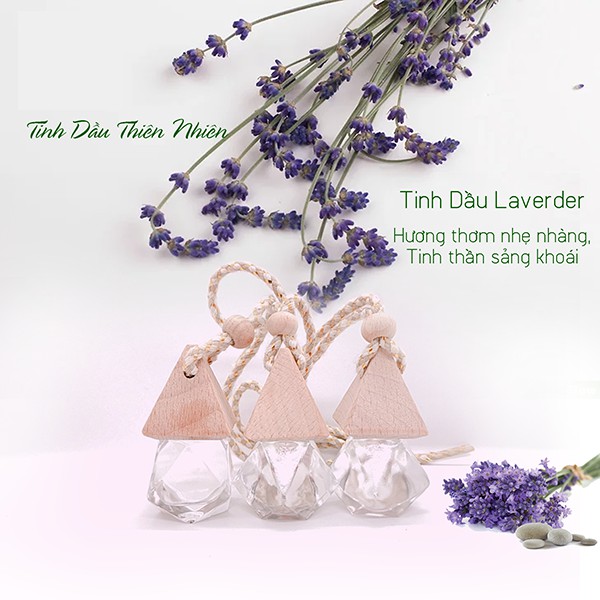 Tinh dầu treo xe ô tô, tinh dầu treo xe hơi hương sả chanh, quế, nhài, lavender, cam ngọt,.. khử mùi, chống say xe