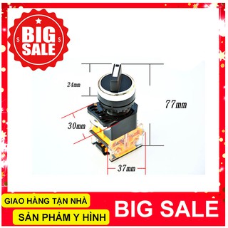 Công Tắc Xoay 3 Vị Trí LA38-203 AC 440V 10A - Công Tắc Giá Rẻ
