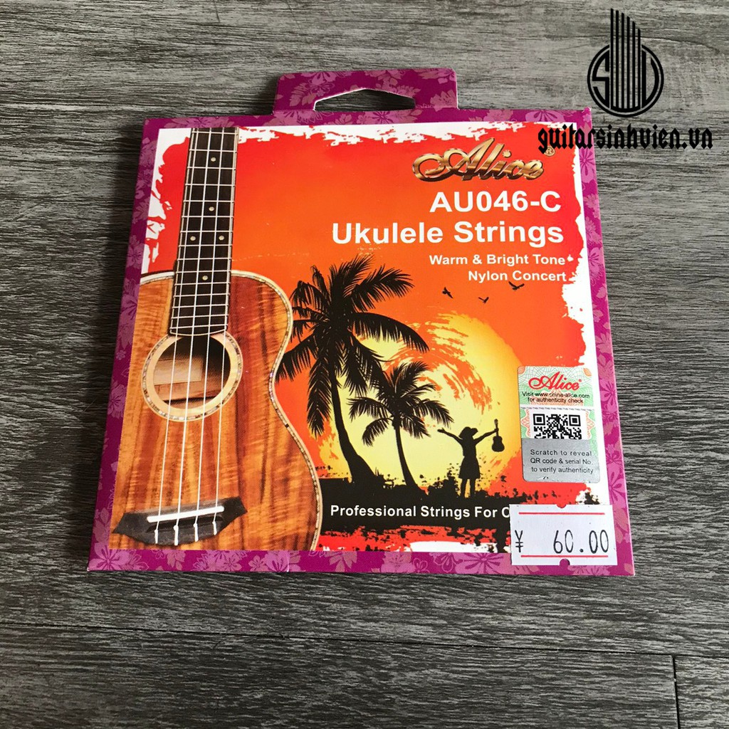 Dây đàn UKULELE Alice AU046-C - tặng 1 phím gảy đàn