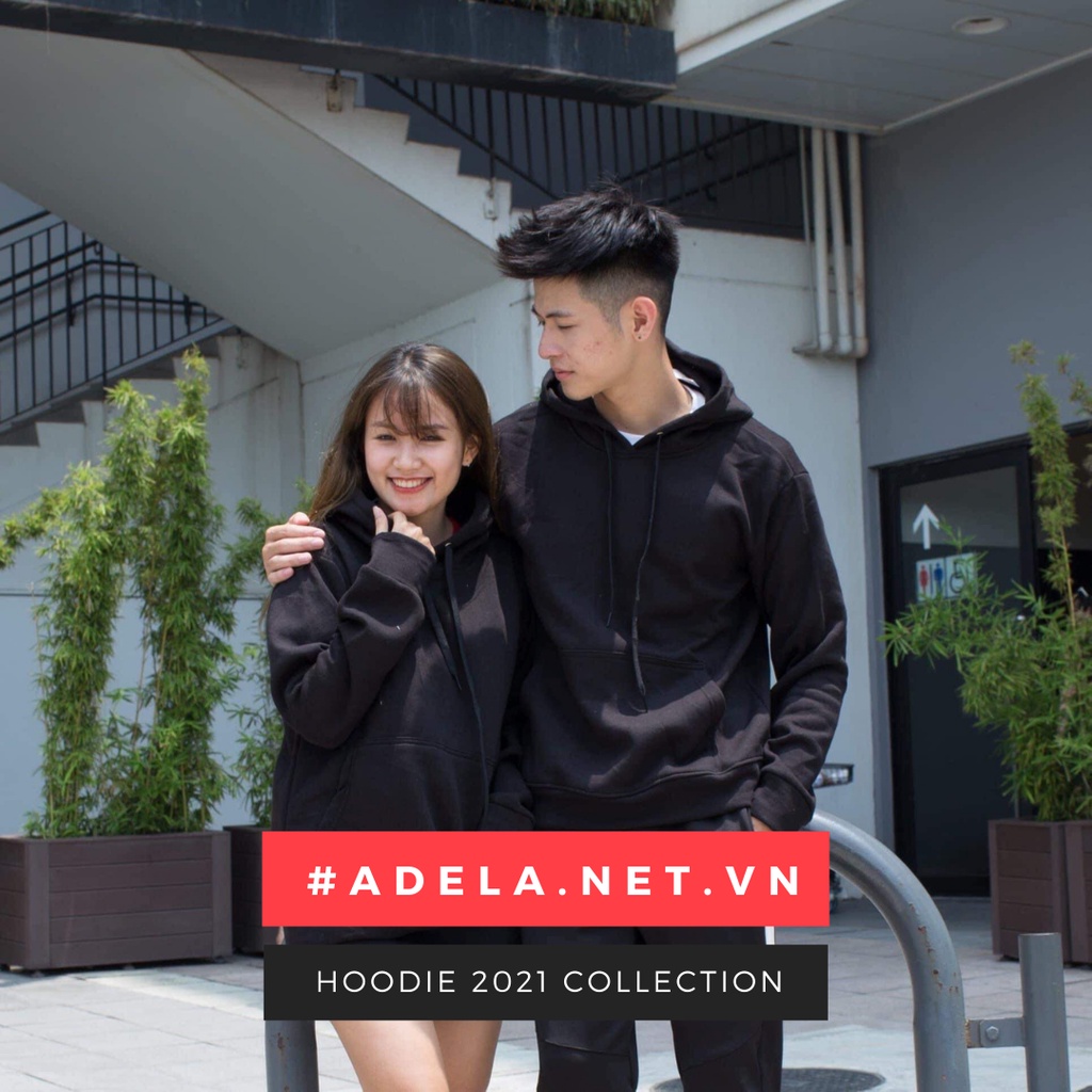 Áo hoodie, áo hoodie nam nữ form rộng, mũ trơn nhiều mầu