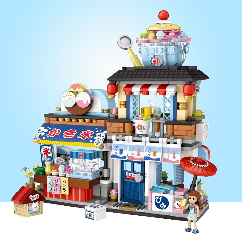 Bộ đồ chơi lắp ráp Lego hình ngôi nhà băng hoa anh đào xinh xắn