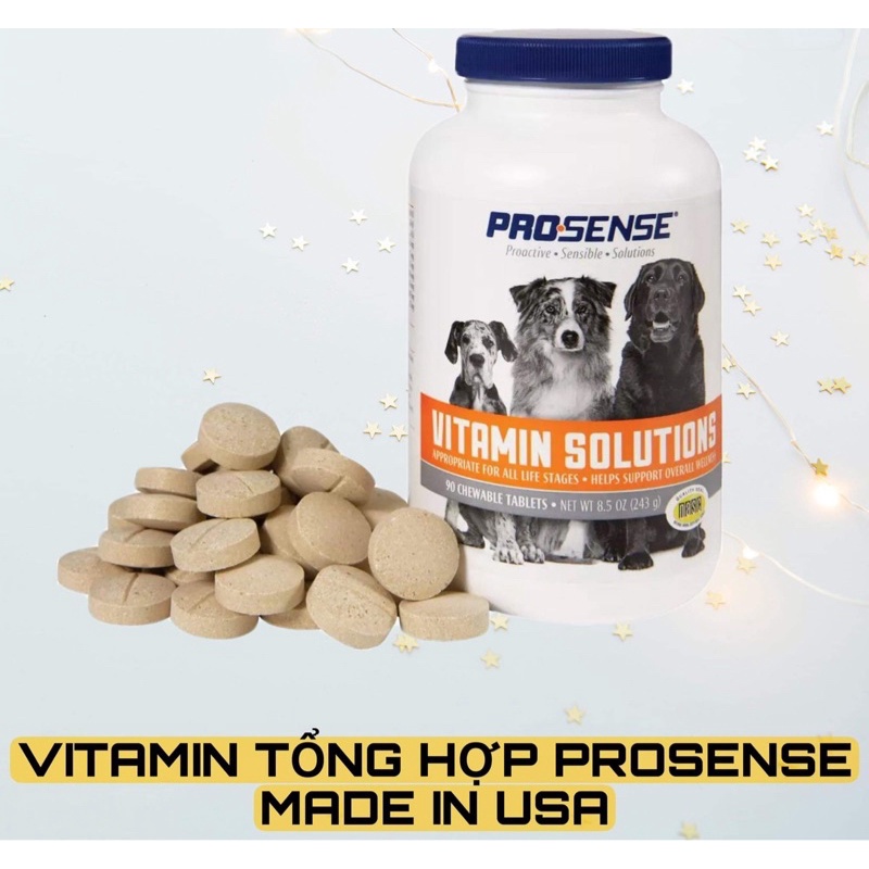 Vitamin tổng hợp cho cún Prosense 90 viên