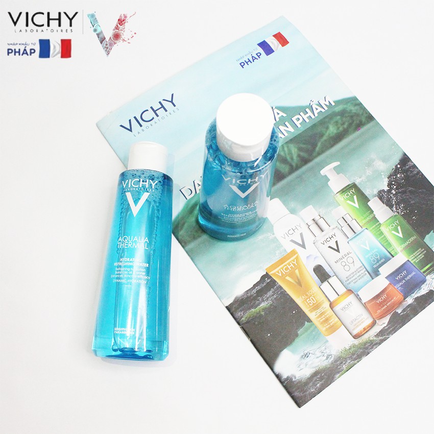 [NHẬP KHẨU-TEM PHỤ] Nước cân bằng Vichy làm săn da, giải độc tố dành cho da nhạy cảm 200ML