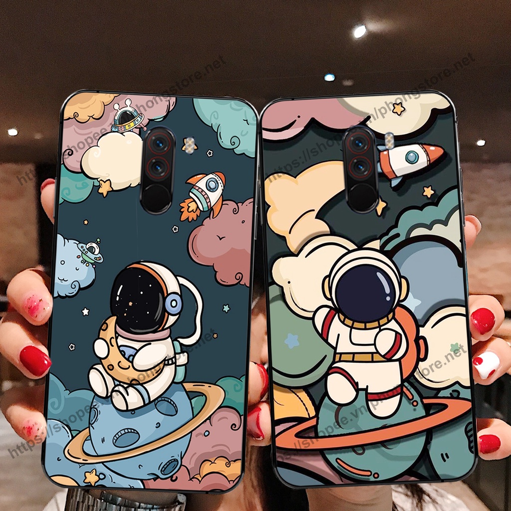 Ốp lưng Xiaomi Pocophone F1 vũ trụ phi hành gia cực hot siêu cute-rẻ-bền