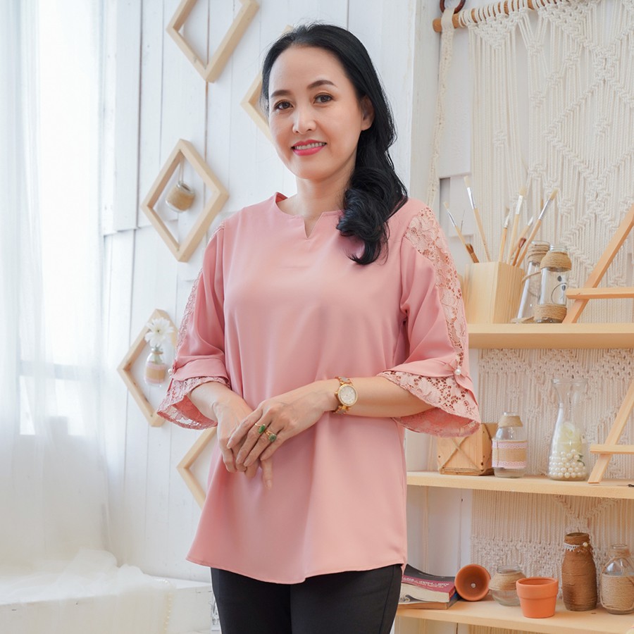 Madam Sotoni - Thời trang trung niên - Áo kiểu nữ trung niên - HNHR1