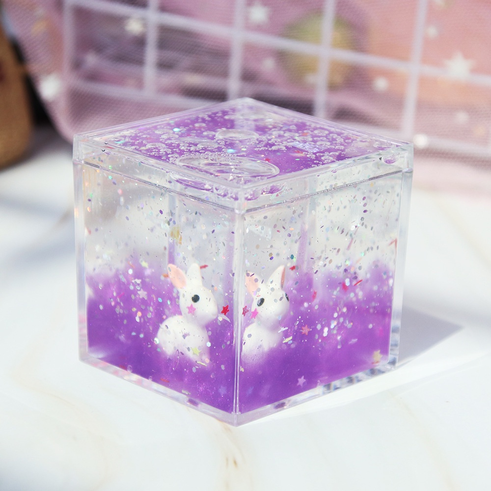 PNL Đồ Chơi Chất Nhờn Ma Quái Slime Pha Lê Hình Động Vật Thỏ Giúp Giảm Căng Thẳng