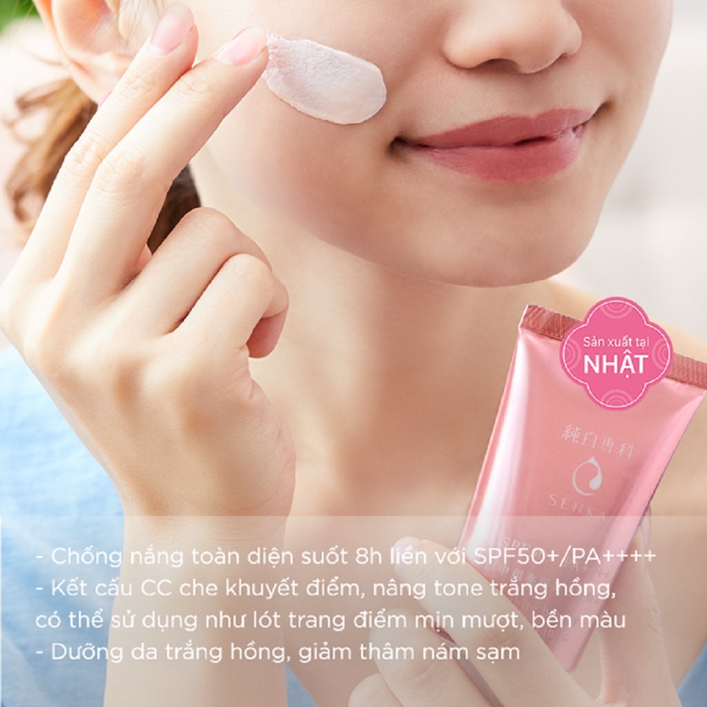 Kem Chống Nắng SEN.KA Serum 3 trong 1 (UV serum 3 in 1) White Beauty CC - vibesvietnam