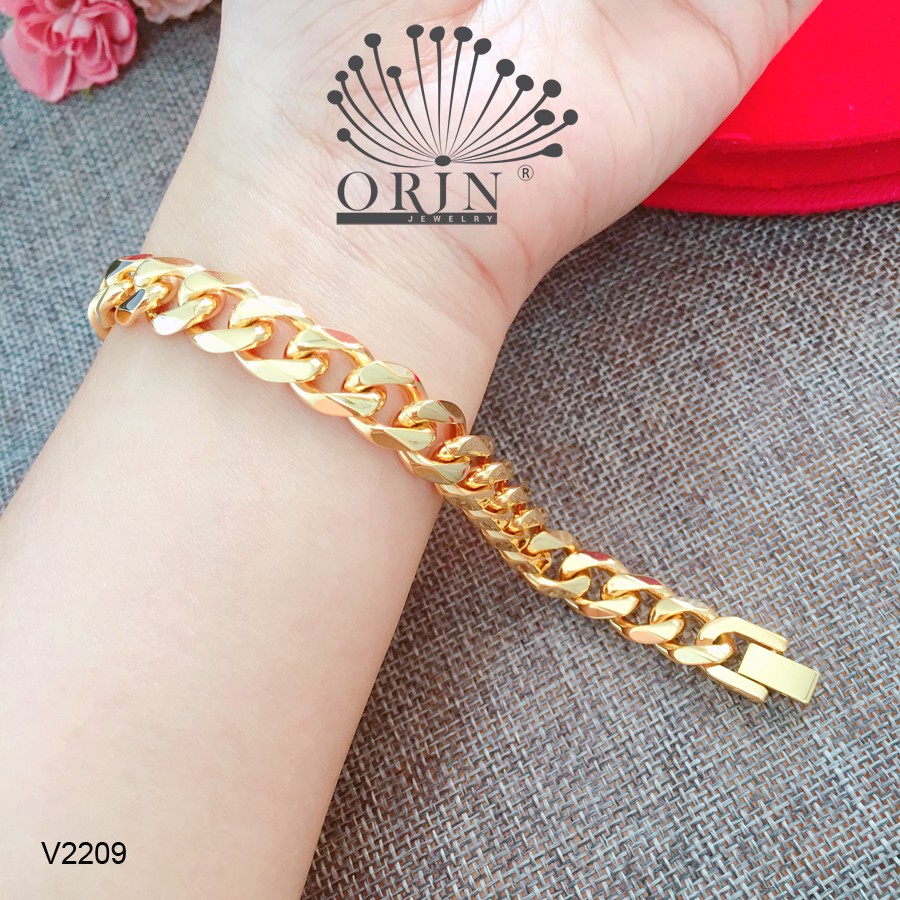 Vòng tay nam nữ, lắc tay nam nữ bền màu thiết kế cao cấp Orin V2209