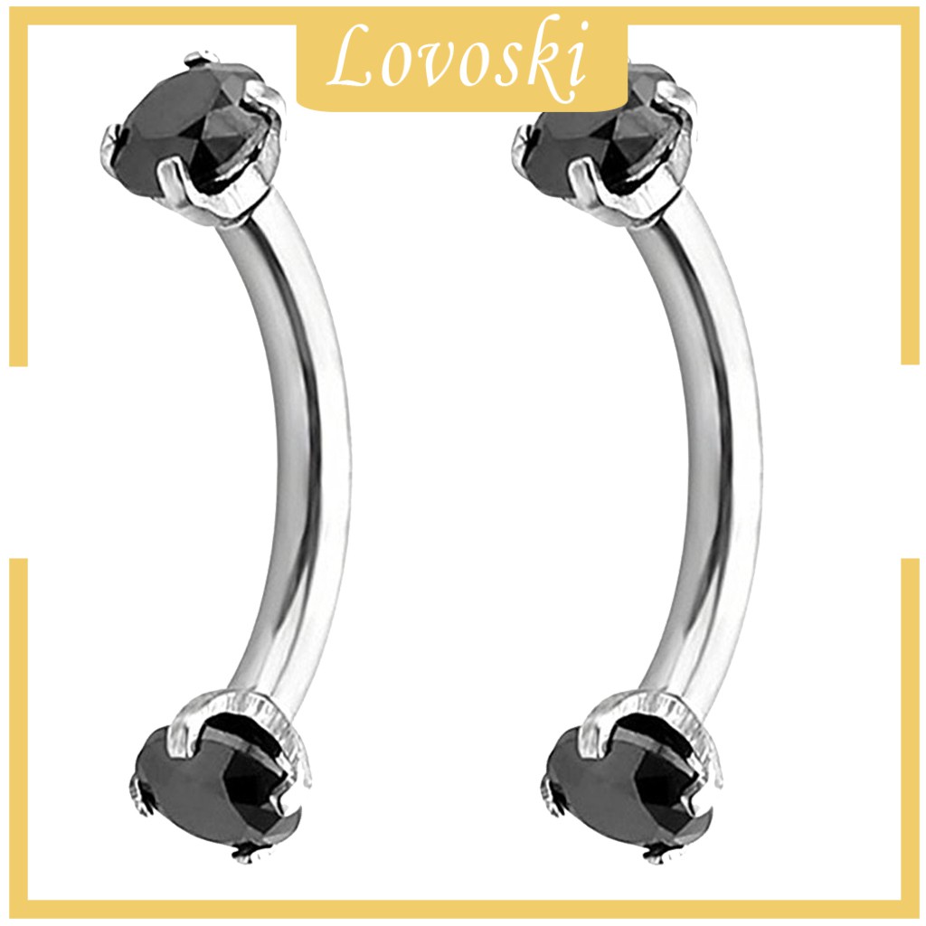 Khuyên Xỏ Cơ Thể Đính Đá Zircon 16G Thời Trang