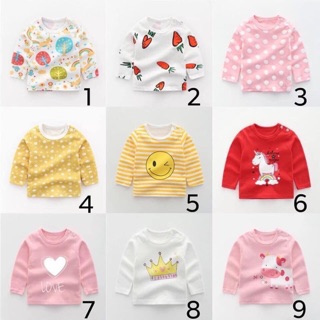 Áo cotton xuất hàn cho bé trai bé gái