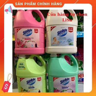 Nước lau sàn Sunlight tinh dầu thiên nhiên sạch bóng thơm mát đủ màu 3.8kg