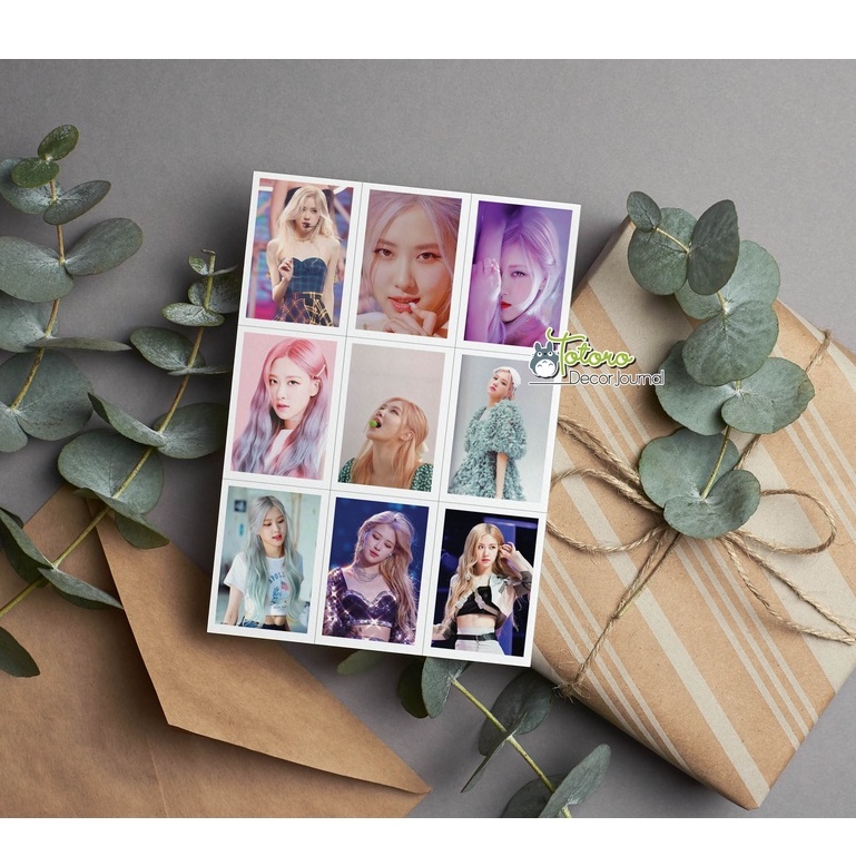 Hình dán Rose Blackpink khổ a4 chưa cắt