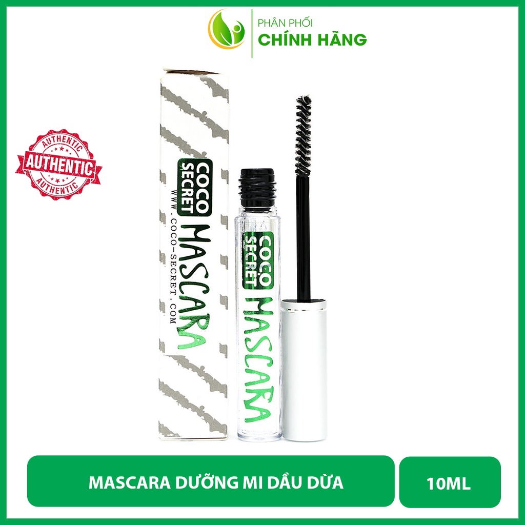 Mascara dưỡng mi dầu dừa Coco Secret, tinh chất dưỡng dài và dày mi, dầu dừa nguyên chất kích thích mọc dài và dày mi