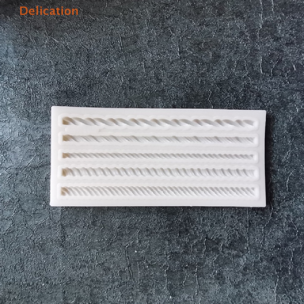 Khuôn Silicone Tạo Hình Dây Bện Trang Trí Bánh DIY