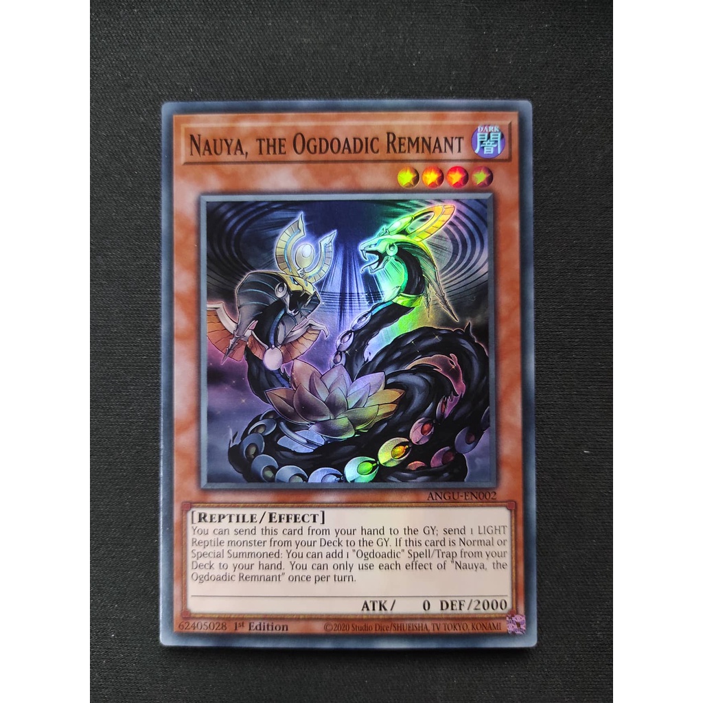 (YGO-TCG)1 lá thẻ bài Nauya, the Ogdoadic Remnant - ANGU-EN002 - Super Rare