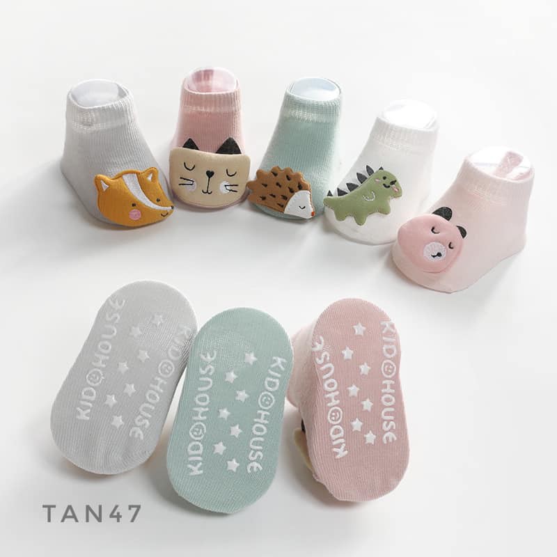 TẤT CỔ NGẮN NEMO HÌNH THÚ 3D HÀN QUỐC - TAN47