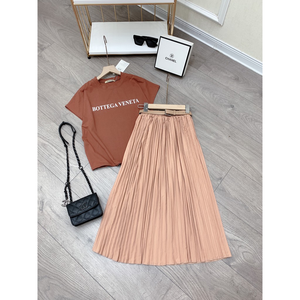 Set đồ nữ cá tính, set váy dài áo thun đi chơi sang chảnh mùa hè đẹp 8A00046 JKR | BigBuy360 - bigbuy360.vn