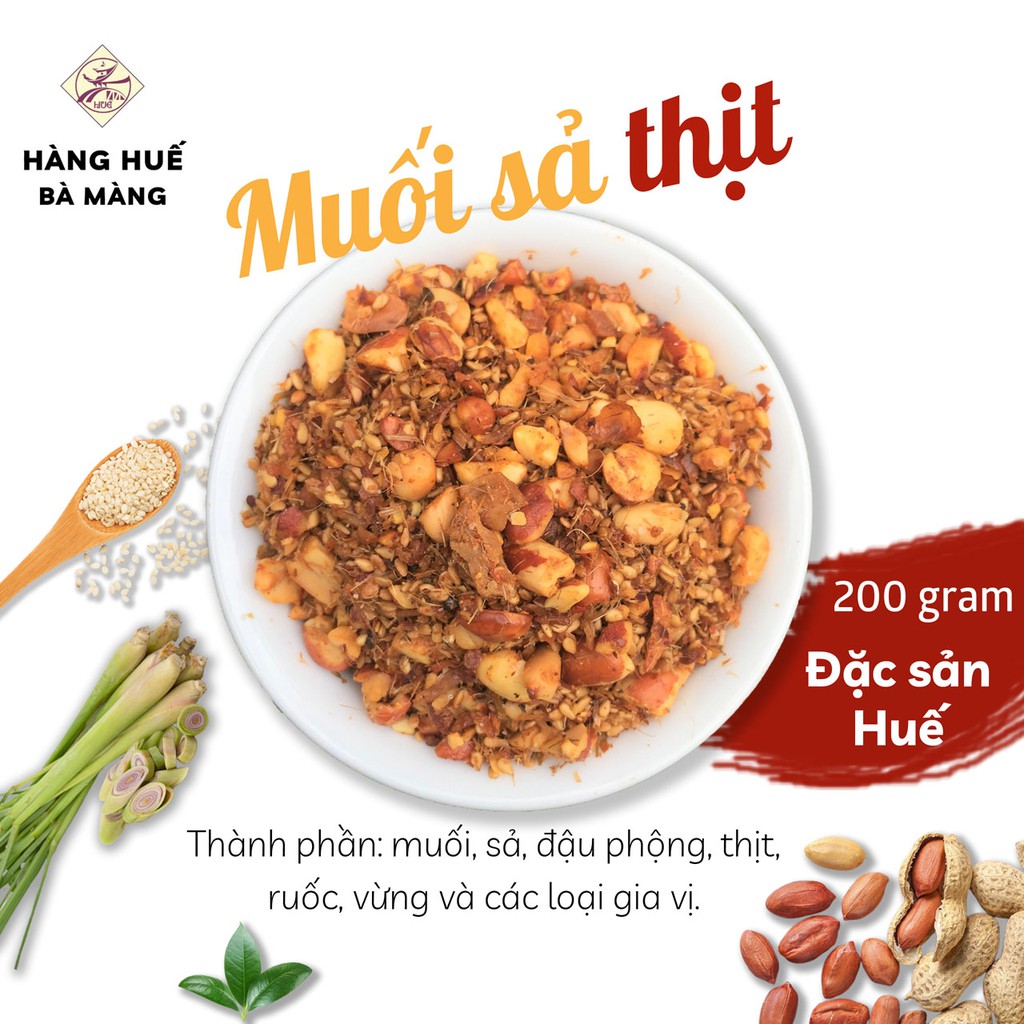 200g Muối sả thịt Huế nhà làm siêu ngon